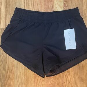 Athleta Mesh Racer Shorts, Size Small